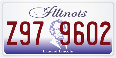 IL license plate Z979602