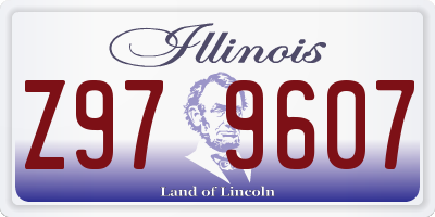IL license plate Z979607