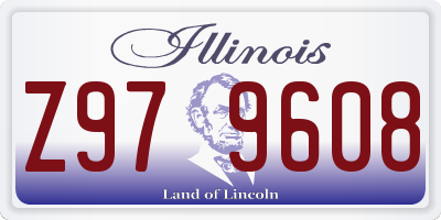 IL license plate Z979608