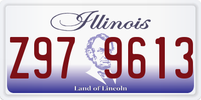 IL license plate Z979613