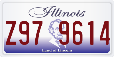IL license plate Z979614