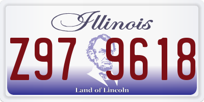 IL license plate Z979618