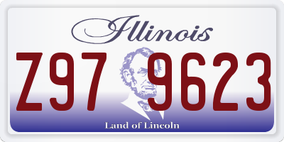 IL license plate Z979623