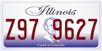 IL license plate Z979627