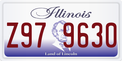 IL license plate Z979630