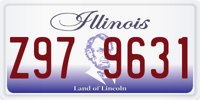 IL license plate Z979631