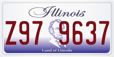 IL license plate Z979637