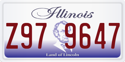 IL license plate Z979647