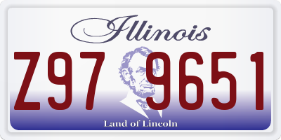 IL license plate Z979651