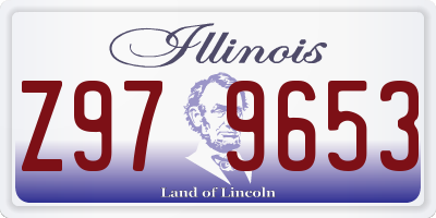IL license plate Z979653