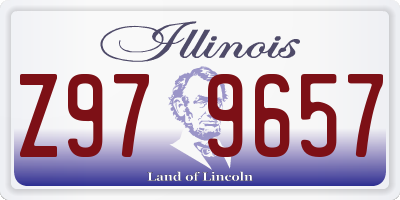 IL license plate Z979657