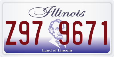 IL license plate Z979671