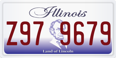 IL license plate Z979679