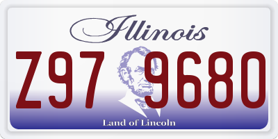 IL license plate Z979680