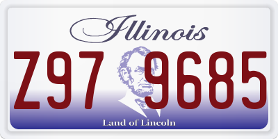 IL license plate Z979685