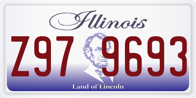 IL license plate Z979693
