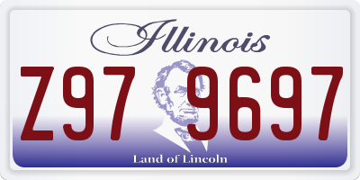 IL license plate Z979697