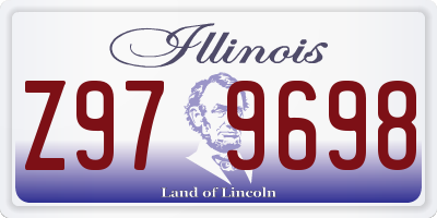 IL license plate Z979698