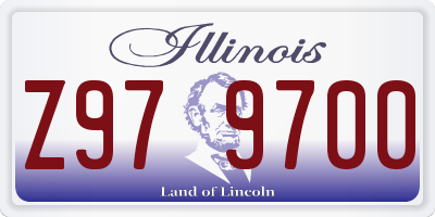 IL license plate Z979700