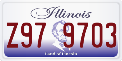 IL license plate Z979703