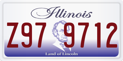 IL license plate Z979712