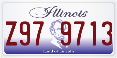 IL license plate Z979713