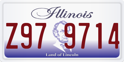 IL license plate Z979714