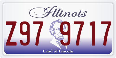 IL license plate Z979717