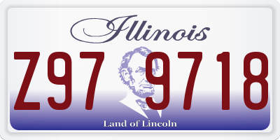 IL license plate Z979718
