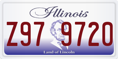 IL license plate Z979720