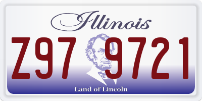 IL license plate Z979721
