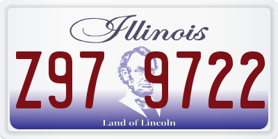IL license plate Z979722