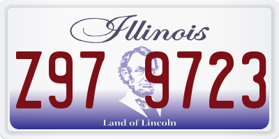 IL license plate Z979723