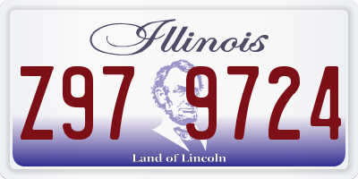 IL license plate Z979724