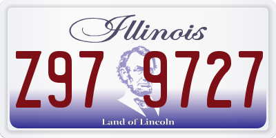 IL license plate Z979727