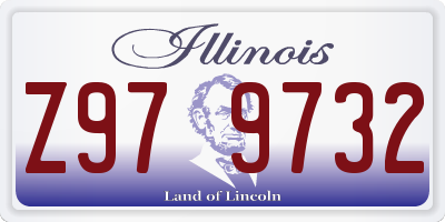 IL license plate Z979732