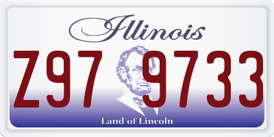 IL license plate Z979733