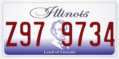 IL license plate Z979734