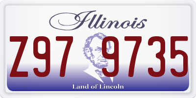 IL license plate Z979735