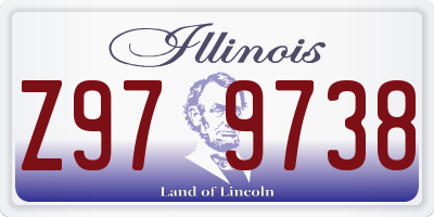 IL license plate Z979738