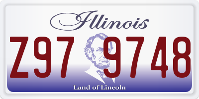 IL license plate Z979748