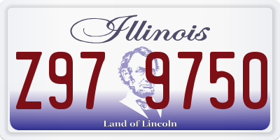 IL license plate Z979750
