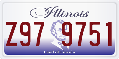 IL license plate Z979751