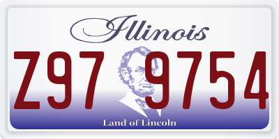 IL license plate Z979754