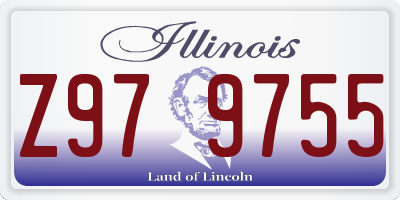IL license plate Z979755