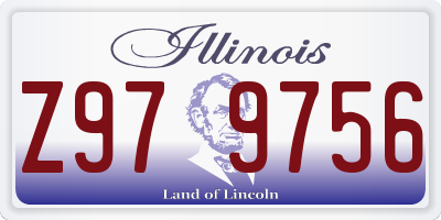 IL license plate Z979756