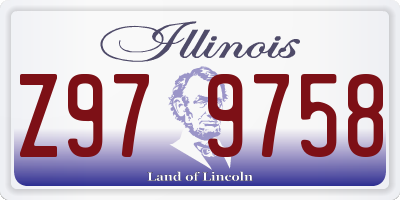 IL license plate Z979758