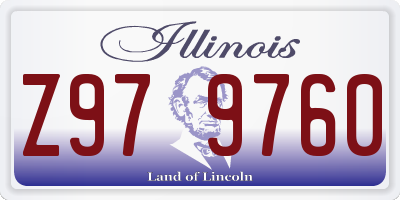 IL license plate Z979760