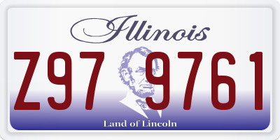 IL license plate Z979761