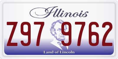 IL license plate Z979762